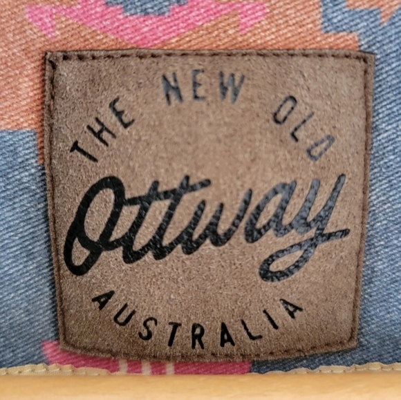 Ottway The Label | Riverston 80s Inspired Aztec Tribal Print Button Front Shirt - Picture 4 of 6